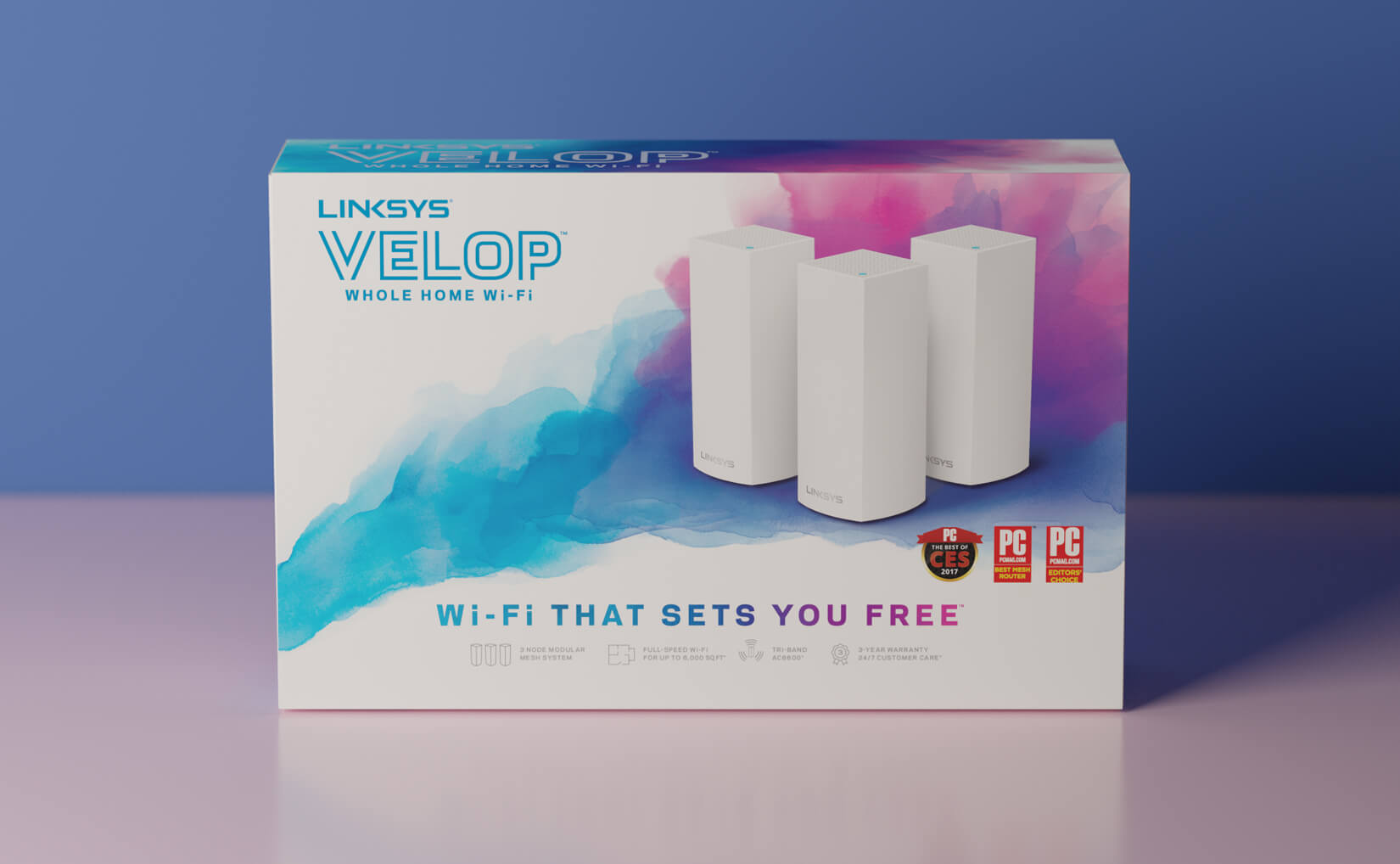 Linksys Velop Packaging - Front Shot